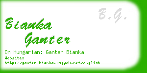 bianka ganter business card